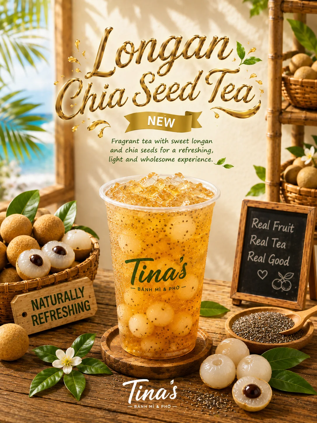 Longan chia seed tea coming soon