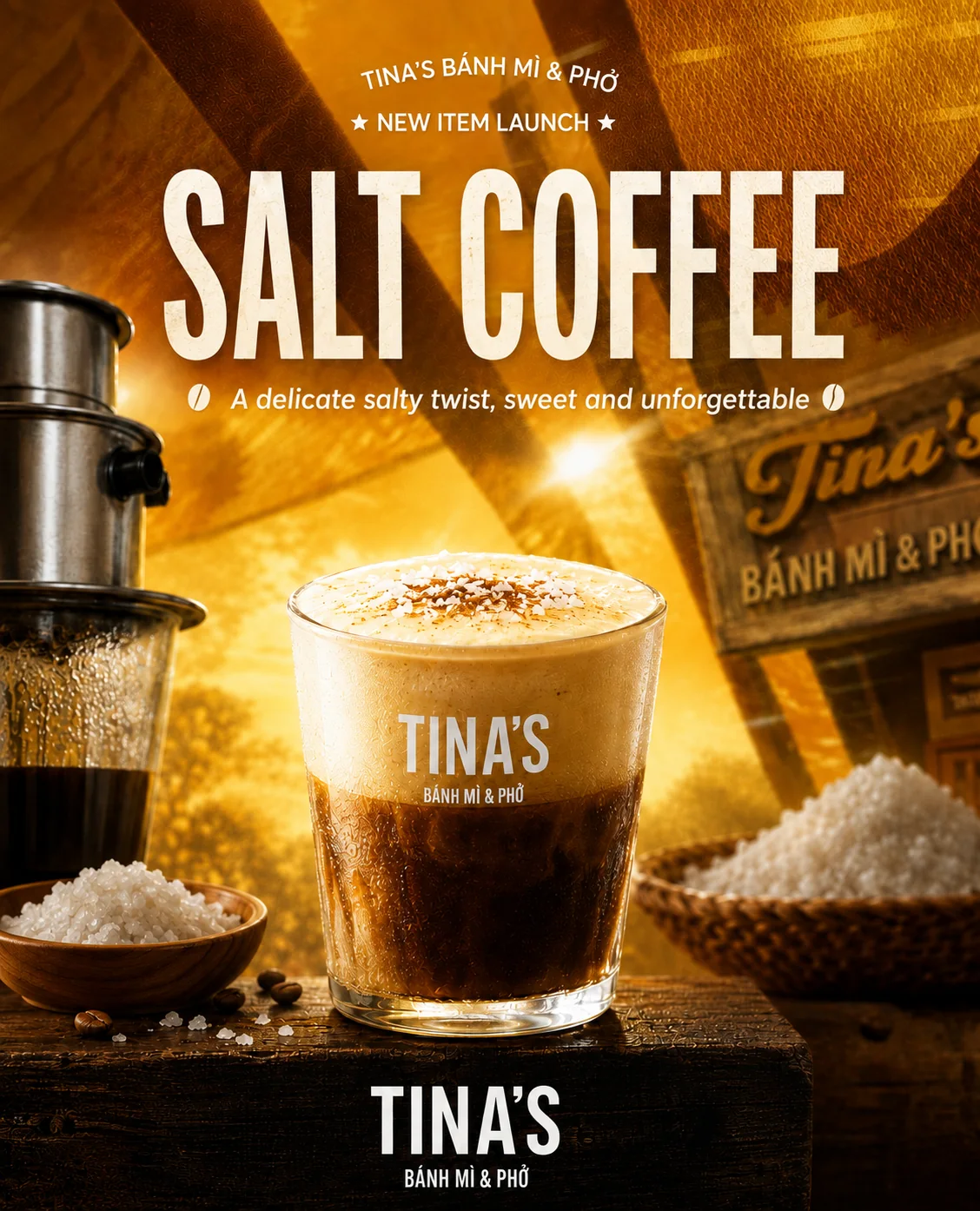 Salt coffee coming soon