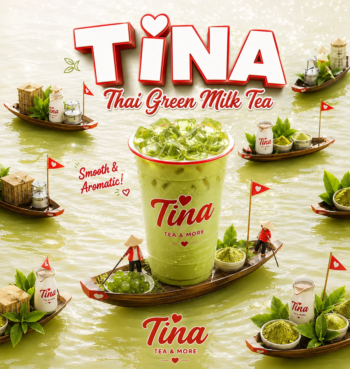 Thai green milk tea coming soon