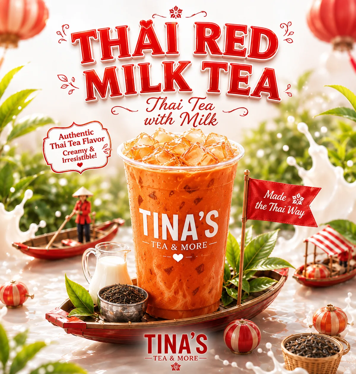 Thai red milk tea coming soon